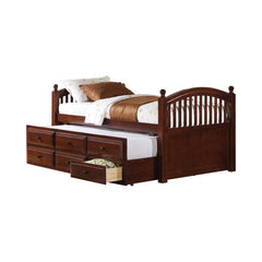 Norwood Brown Captain's Bed W/ Trundle - furniture place usa