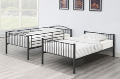 Anson Grey Twin / Twin Bunk Bed - furniture place usa