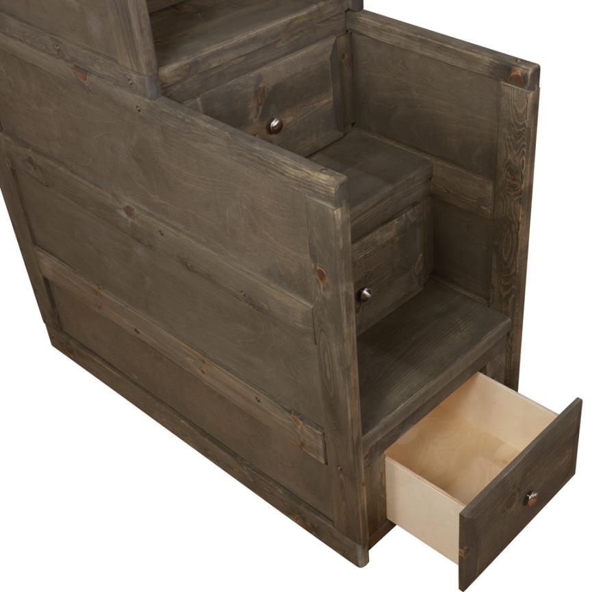 Wrangle Hill Grey Stairway Chest - furniture place usa
