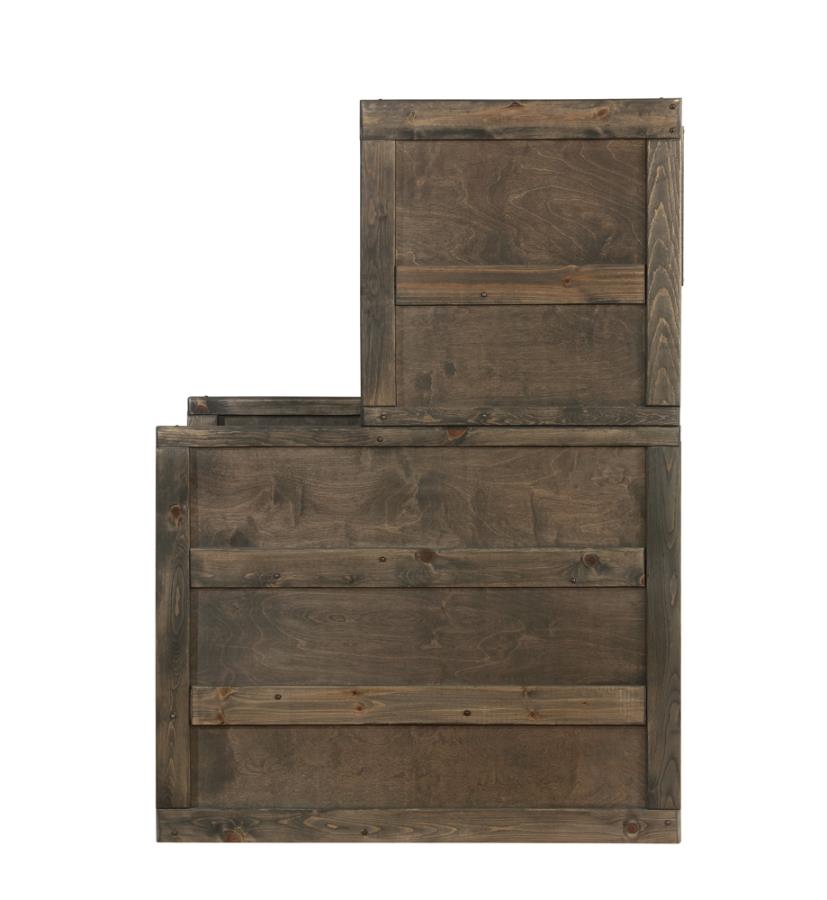 Wrangle Hill Grey Stairway Chest - furniture place usa