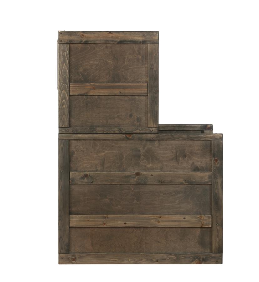 Wrangle Hill Grey Stairway Chest - furniture place usa