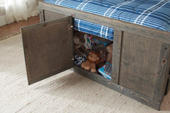 Wrangle Hill Grey Twin Storage Bed - furniture place usa