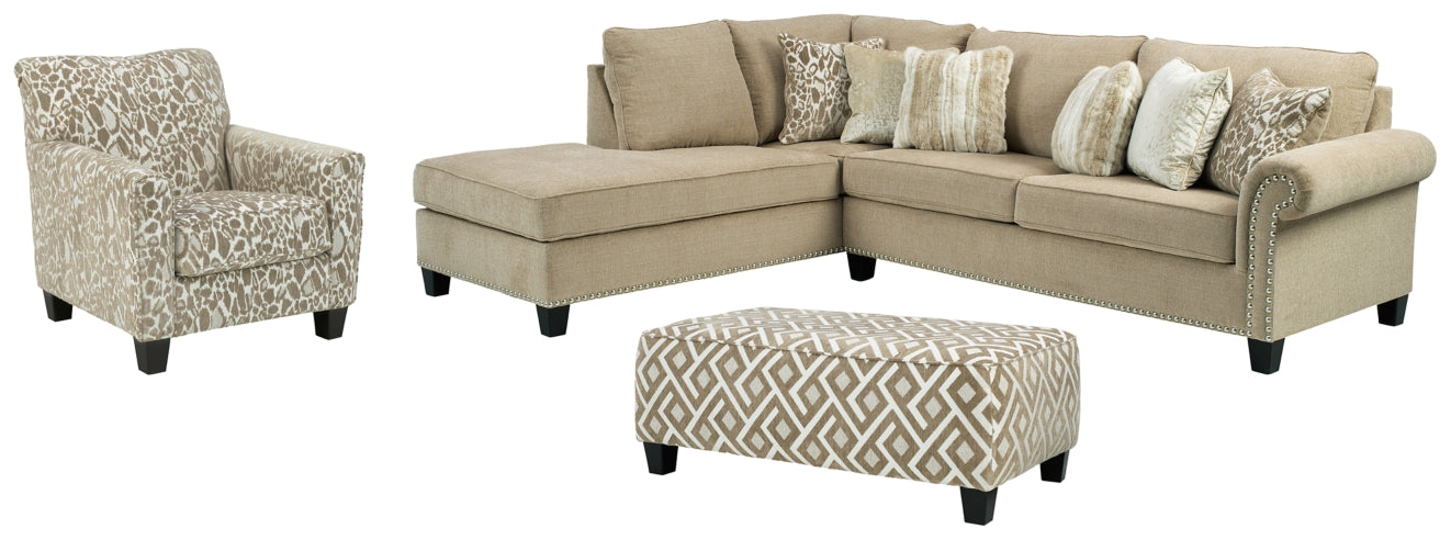 Dovemont 2-Piece Sectional with Chair and Ottoman - PKG008200 - furniture place usa