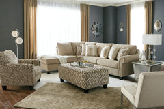 Dovemont Chair and Ottoman - furniture place usa