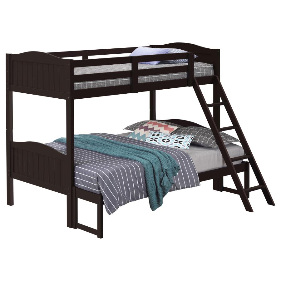 Arlo Brown Twin / Full Bunk Bed - furniture place usa