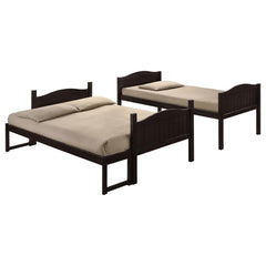 Arlo Brown Twin / Full Bunk Bed - furniture place usa