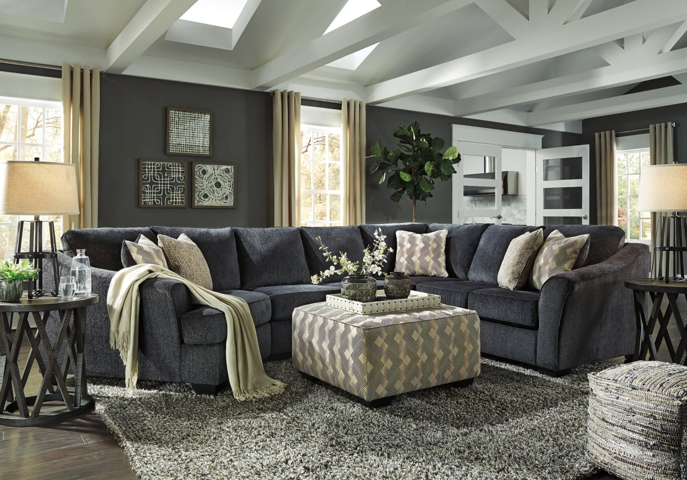 Eltmann 3-Piece Sectional with Ottoman - PKG001280 - furniture place usa