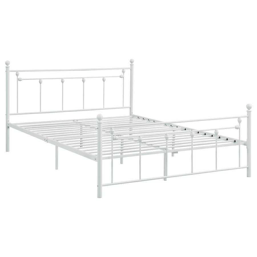 Canon White Full Bed - furniture place usa
