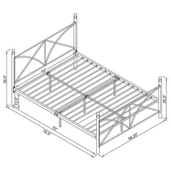 Hart White Full Bed - furniture place usa