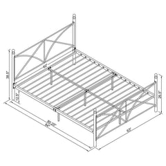Hart White Queen Bed - furniture place usa