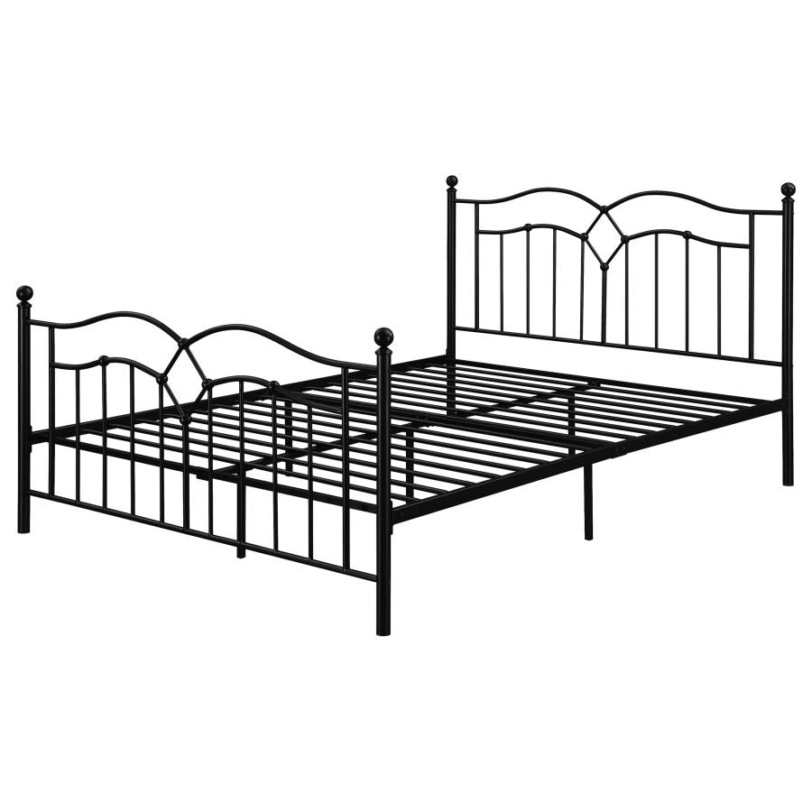 Klossen Black Queen Bed - furniture place usa