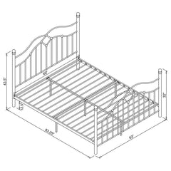 Klossen Black Queen Bed - furniture place usa