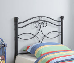Callie Black Twin Headboard - furniture place usa