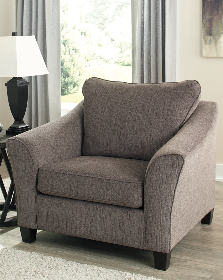 Nemoli Chair and Ottoman - furniture place usa