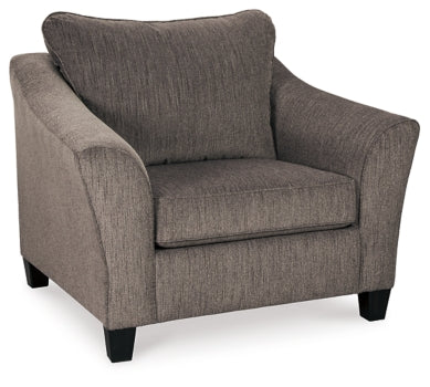 Nemoli Chair and Ottoman - furniture place usa