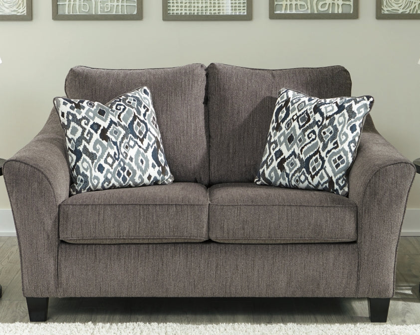 Nemoli Sofa, Loveseat, Chair and Ottoman - furniture place usa