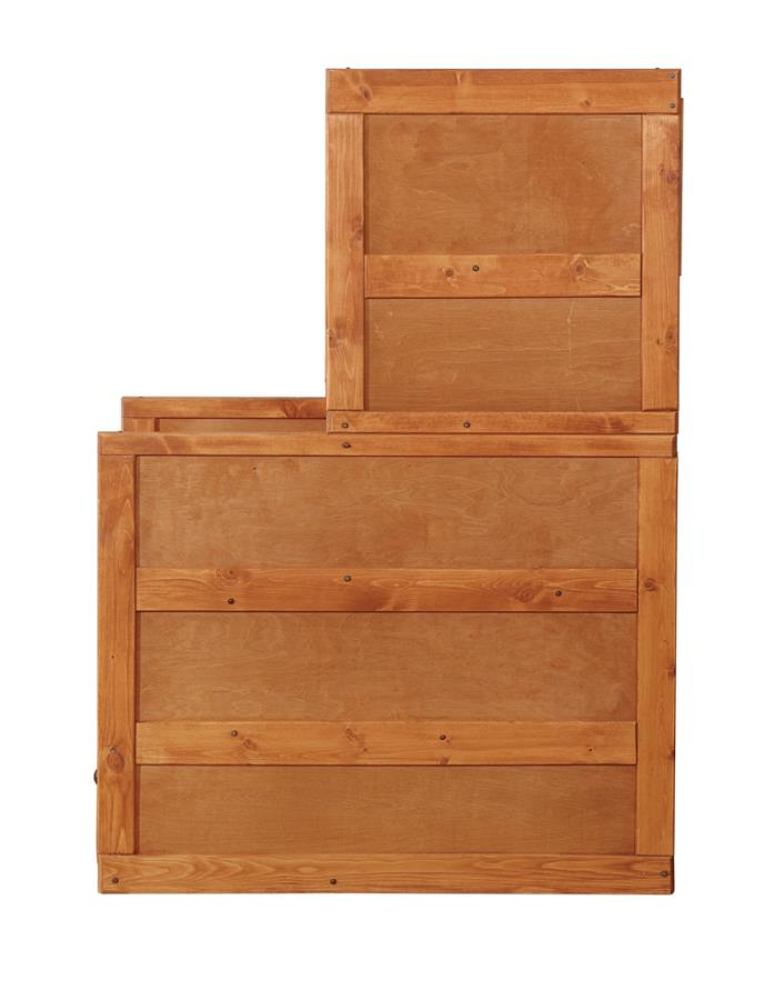 Wrangle Hill Brown Stairway Chest - furniture place usa
