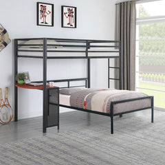 Fisher Grey 2 Pc Set (loft Bed + Twin Bed) - furniture place usa