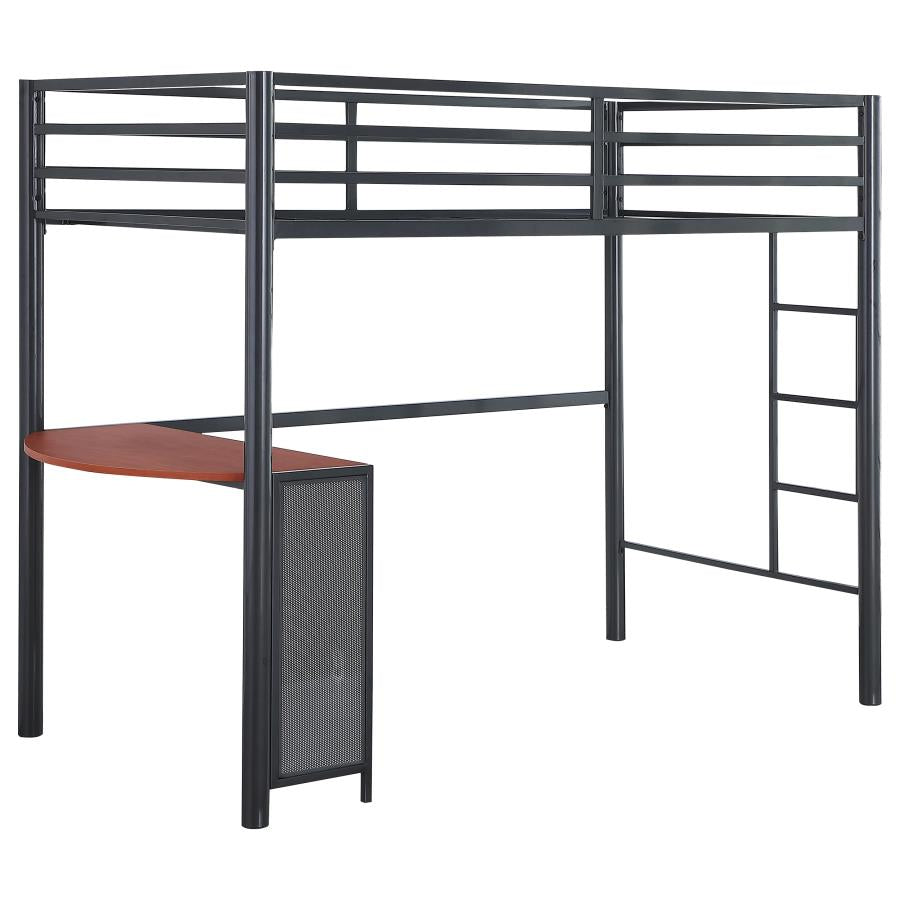 Fisher Grey 2 Pc Set (loft Bed + Twin Bed) - furniture place usa