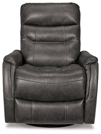 Riptyme Swivel Glider Recliner - furniture place usa