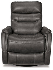 Riptyme Swivel Glider Recliner - furniture place usa