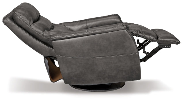 Riptyme Swivel Glider Recliner - furniture place usa