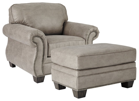 Olsberg Chair and Ottoman - furniture place usa