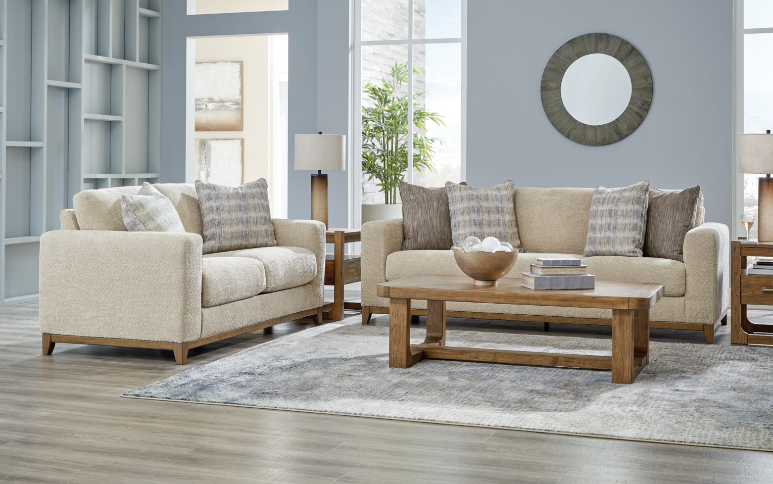 Parklynn Sofa and Loveseat - furniture place usa