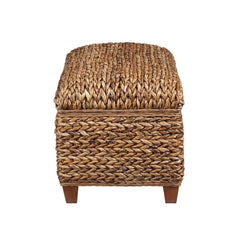 Laughton Brown Storage Bench - furniture place usa