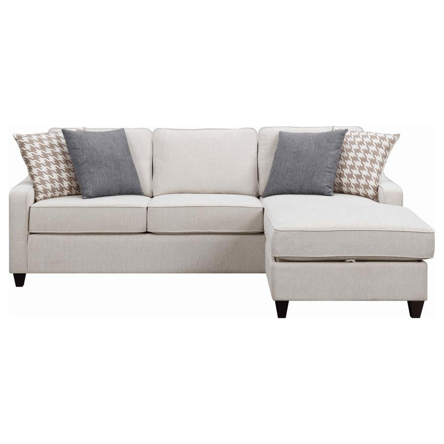Mcloughlin Ivory Sectional - furniture place usa