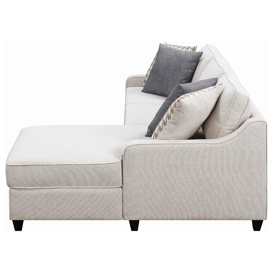 Mcloughlin Ivory Sectional - furniture place usa