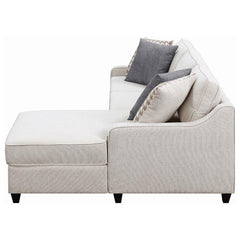 Mcloughlin Ivory Sectional - furniture place usa