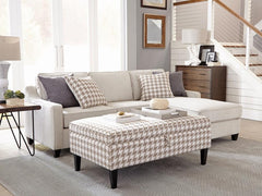 Mcloughlin Ivory Sectional - furniture place usa