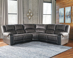 Nantahala 5-Piece Reclining Sectional - furniture place usa