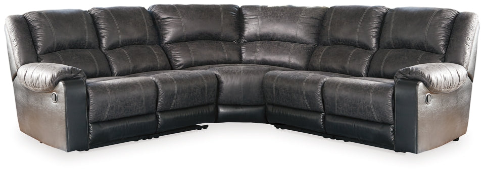 Nantahala 5-Piece Reclining Sectional - furniture place usa
