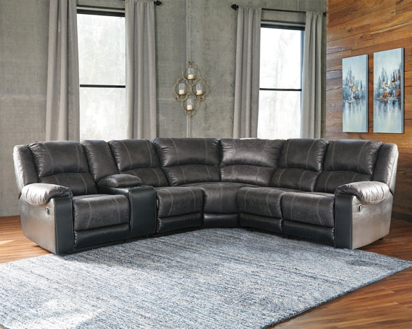 Nantahala 6-Piece Reclining Sectional - furniture place usa