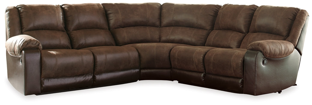 Nantahala 5-Piece Reclining Sectional - furniture place usa