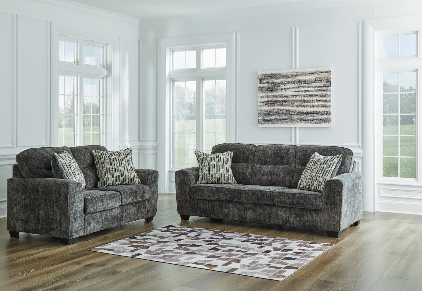 Lonoke Sofa and Loveseat - furniture place usa