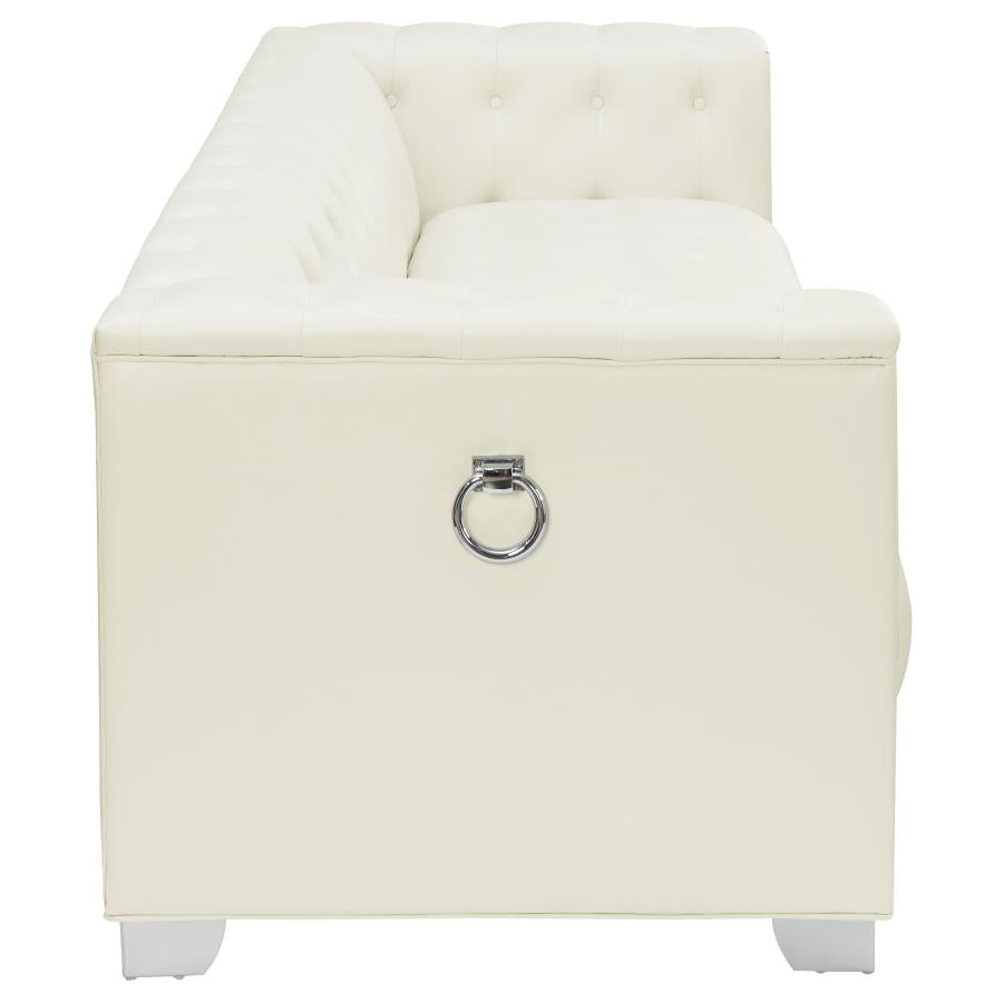 Chaviano Ivory 2 Pc Sofa Set - furniture place usa