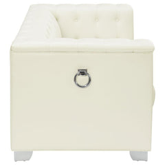 Chaviano Ivory 2 Pc Sofa Set - furniture place usa