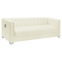 Chaviano Ivory 3 Pc Sofa Set - furniture place usa