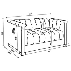 Chaviano Ivory 4 Pc Sofa Set - furniture place usa