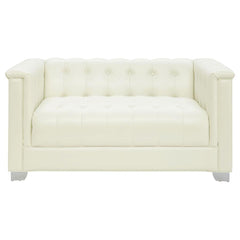 Chaviano Ivory Loveseat - furniture place usa