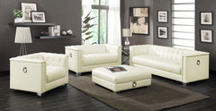 Chaviano Ivory Loveseat - furniture place usa