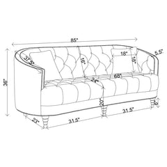 Avonlea Grey 3 Pc Sofa Set - furniture place usa