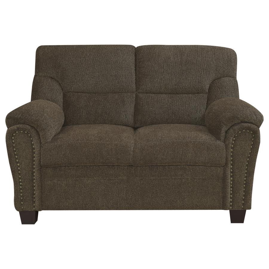Clementine Brown 2 Pc Sofa Set - furniture place usa