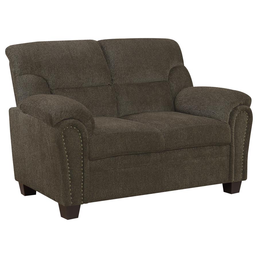 Clementine Brown 3 Pc Sofa Set - furniture place usa