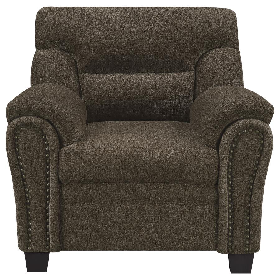 Clementine Brown 3 Pc Sofa Set - furniture place usa