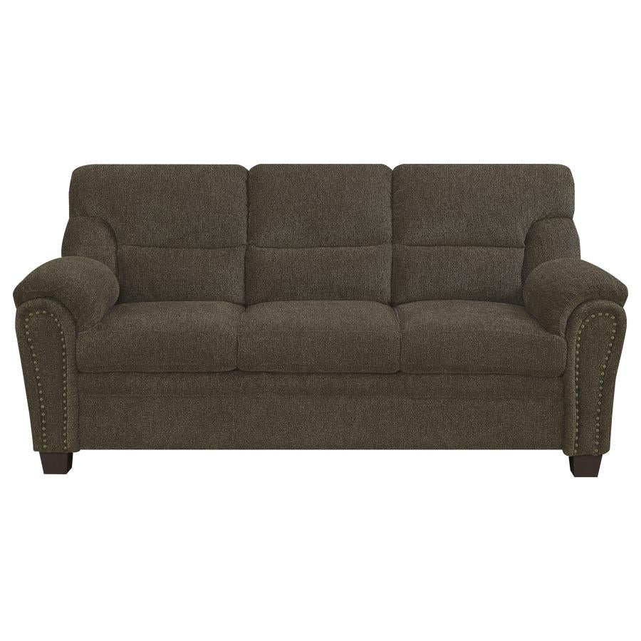 Clementine Brown Sofa - furniture place usa