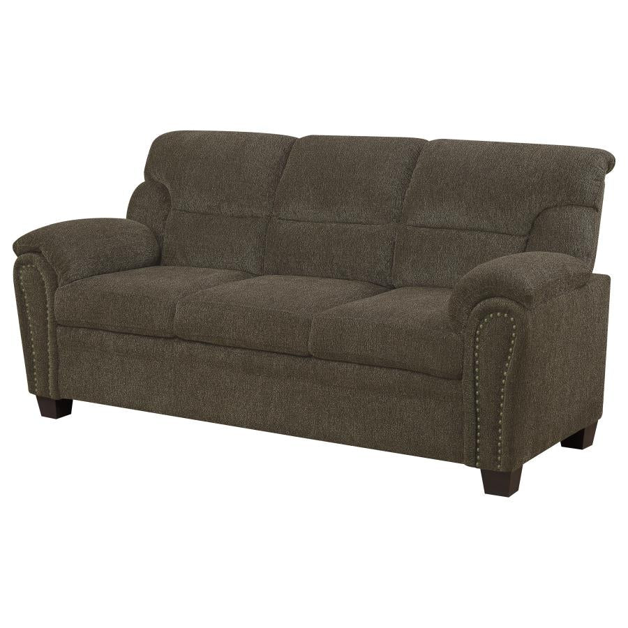 Clementine Brown Sofa - furniture place usa